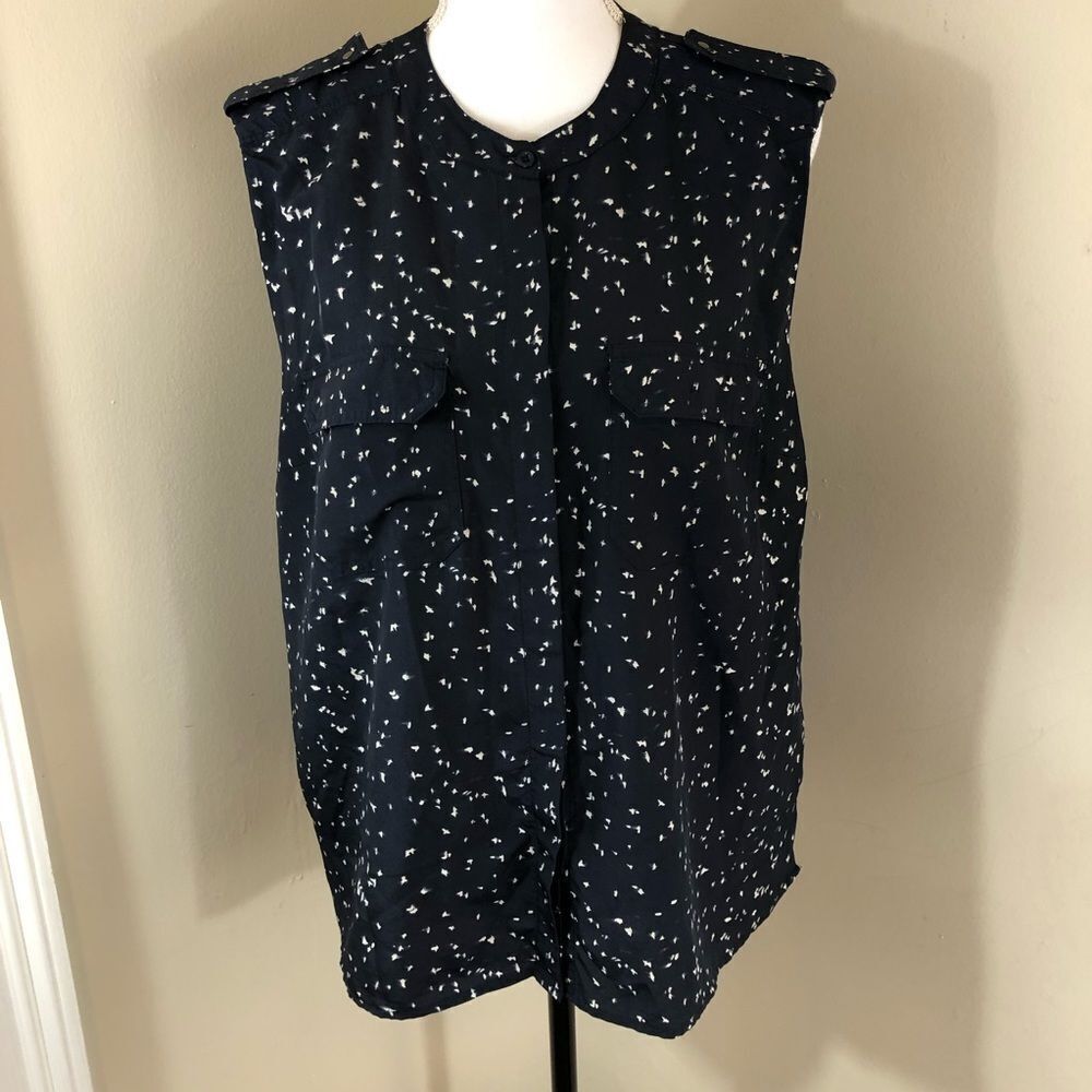 Dalia Collection Sleeveless Blouse Size L